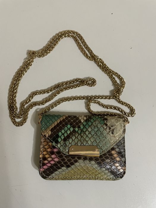 Клатч из натуральной кожи питона