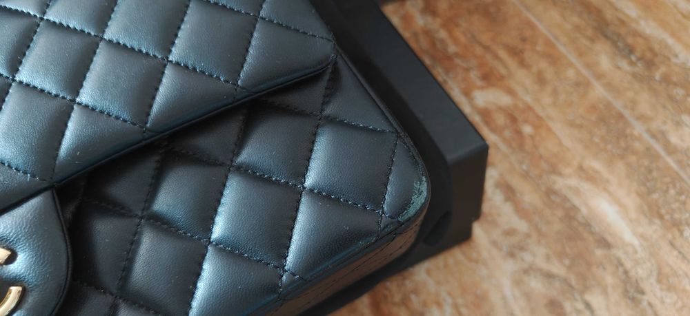 Спешно!!! Chanel medium flap естествена кожа