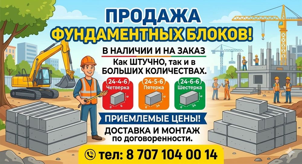 ФБС, фундаментные блоки