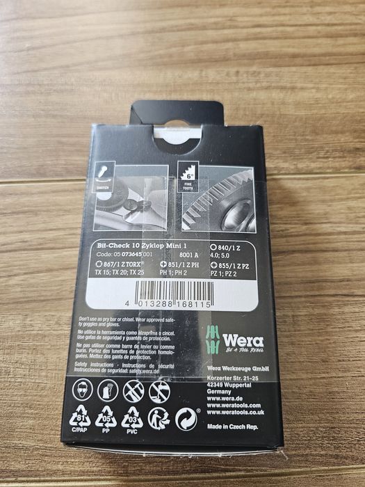 WERA Bit-Check 10 Zyklop Mini 1
