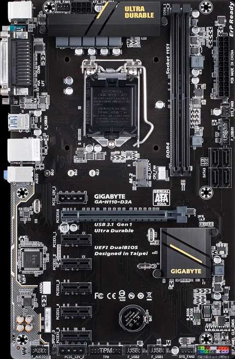 placa de baza gigabyte H110-D3A