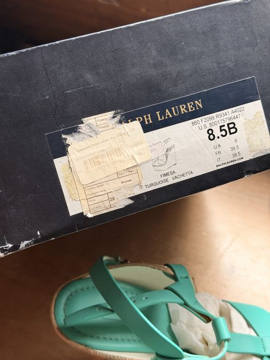 Кожаные босоножки Ralph Lauren 38