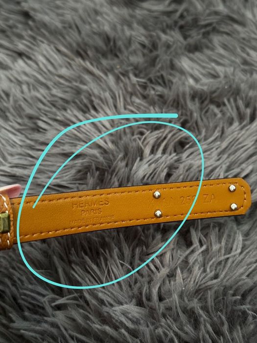 Колан естествена кожа с кутийка Kelly