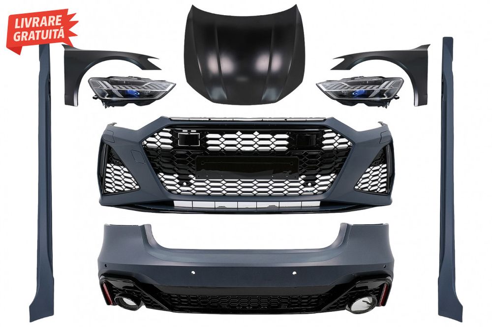 Pachet Exterior Complet Audi A7 4G (2010-2014) Wide RS Design Conversi