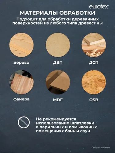Eurotex Шпатлевка по дереву 1,5 кг, 0,225 кг