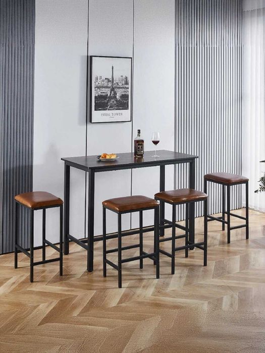 Обеденный стол на 4 человека, 1 стол, 4 стула