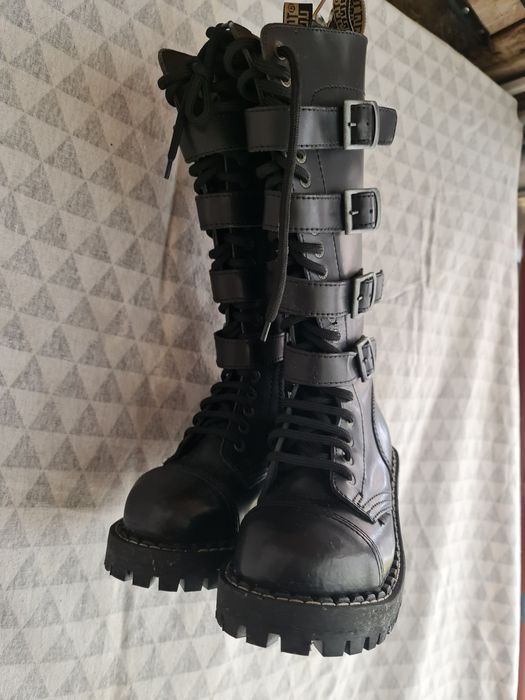 Vând ghete Steel din piele naturala cu 4 catarame