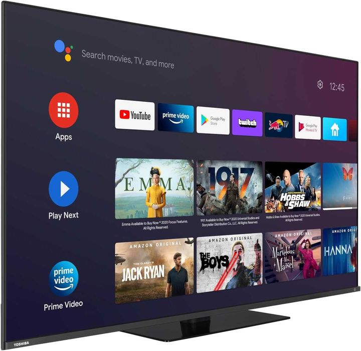 Toshiba 50" QLED 4K Android TV с Dolby Vision и Onkyo звук