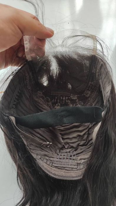 Натуральных парик имитация кожи головы