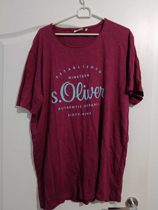 Tricou bărbați S. Oliver grena XXL NOS