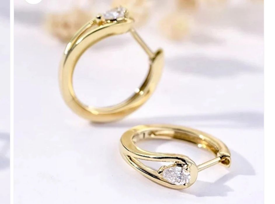 Дамски обеци от медицинско злато