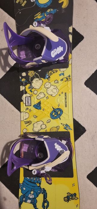 Placa snowboard Burton LTR 100 si legaturi Burton Grom