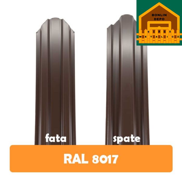 Gard modern din sipcă metalică – preț avantajos în județul Constanța