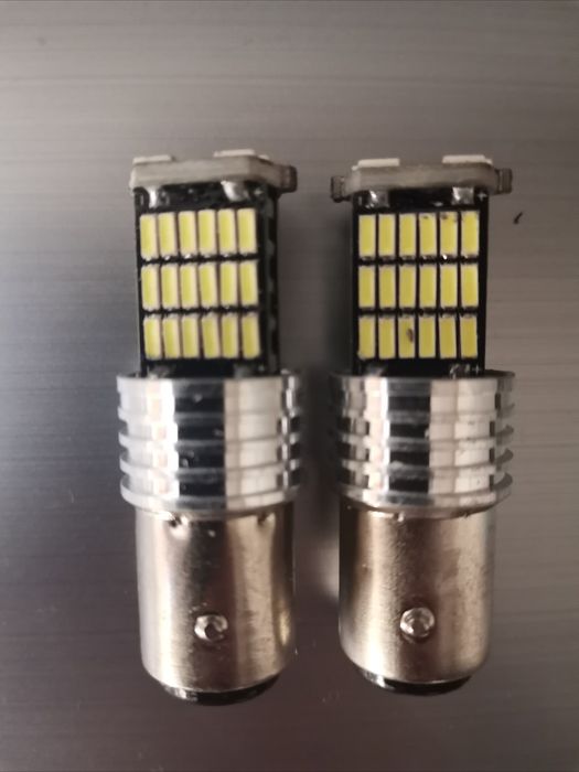 Becuri led poziții semnalizare frână motocicleta auto BAY15D P21W