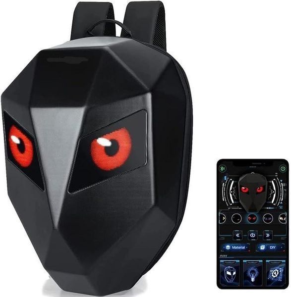 Раница LED Iron Man мотоциклетна раница с пълноцветен екран за Мотор