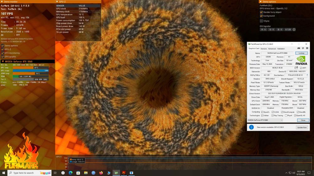 MSI  rtx 5060 VENTUS 2X OC 8GB GDDR7