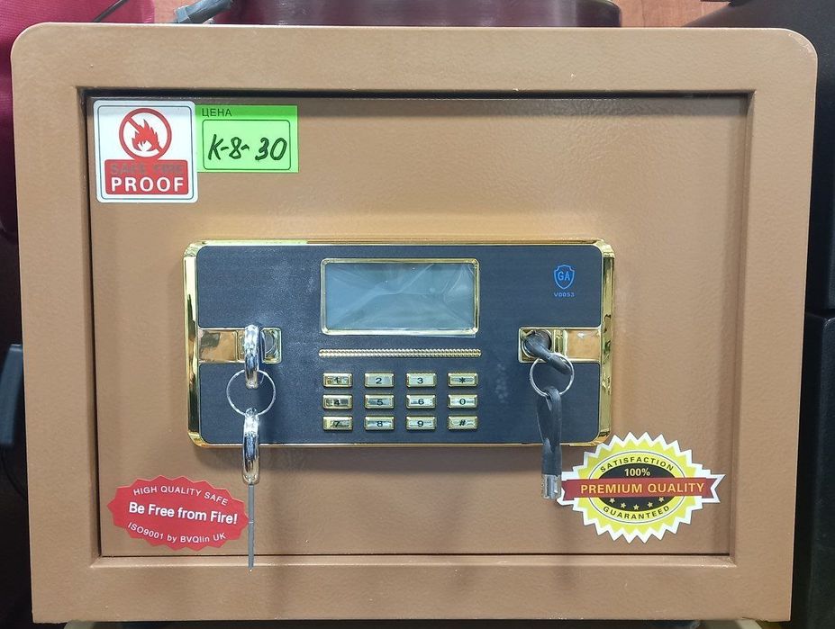 New 38×30×30 см 25 кг электронный сейф Доставка бепул