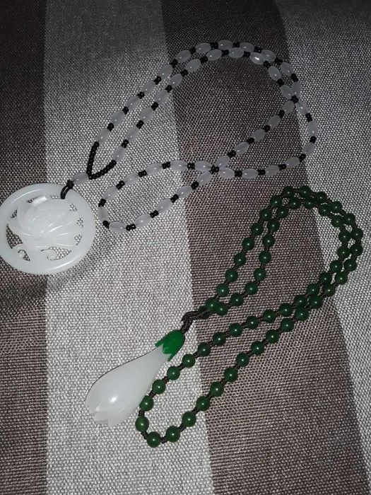 Нефрит кулон, бусы