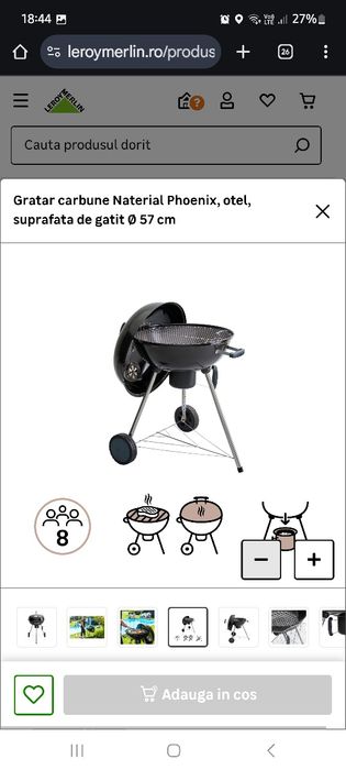 Vând gratar fum leroy