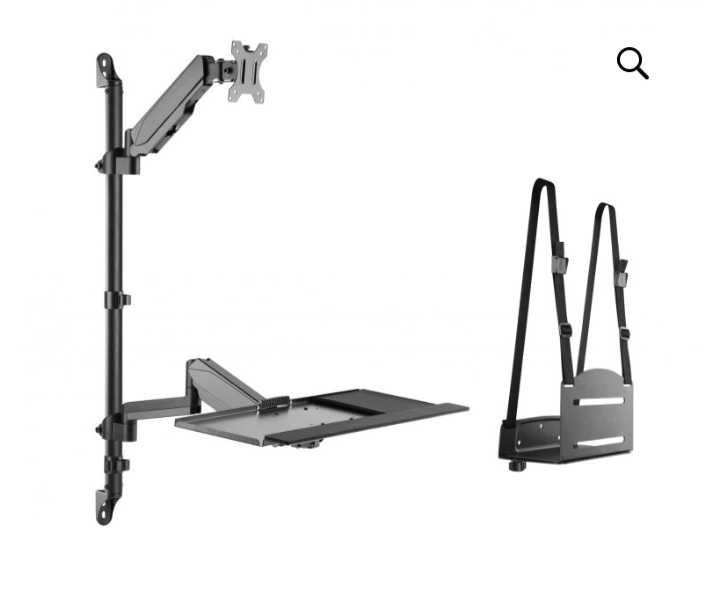 Стенен монтаж на работно място ,скоба за монитор, скоба за клавиатура