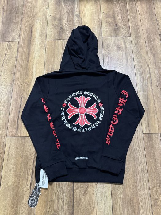 Chrome Hearts "Made In Hollywood" Plus Cross Zip Up Hoodie