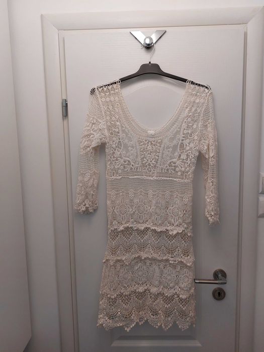 Rochie plaja alba. XS