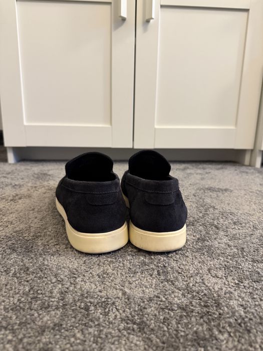 Mocasini barbati Zara culoare Navy 42, Stare foarte buna