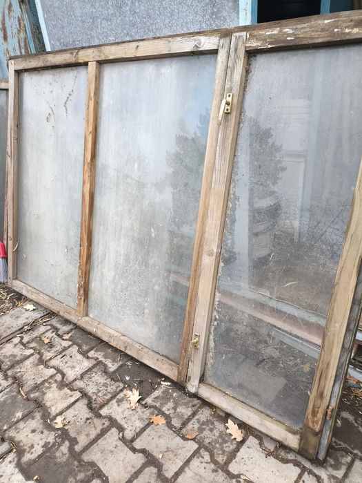 Окна деревянные, б/у