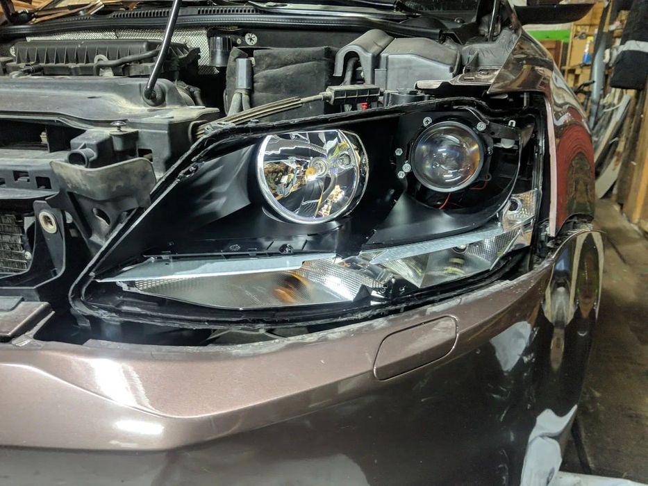 Установка bi-led,линзы. Ремонт фар