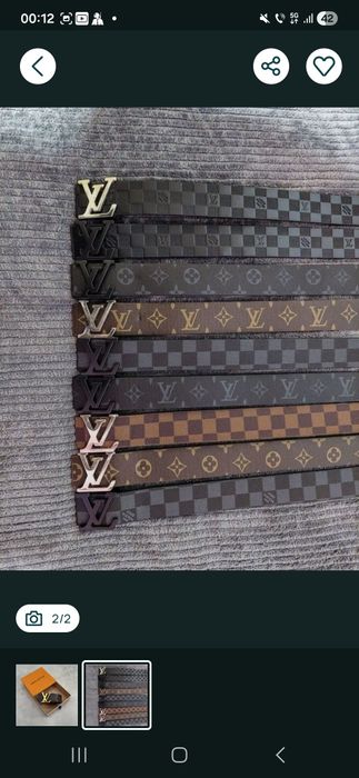 |4+1gratis|Curea LV Louis Vuitton din piele  barbati si femei