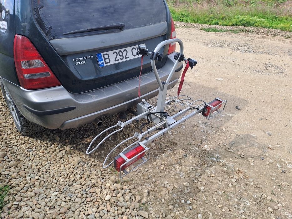 Suport de bicicleta, 2 biciclete pt carlig remorca masina Eufab thule