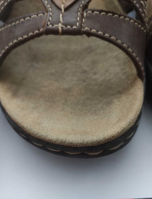 Clarks кожаные женские шлепки.