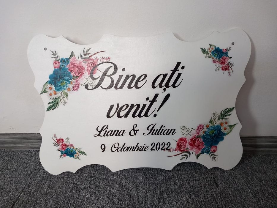 Plăcuță "Bine ați venit"