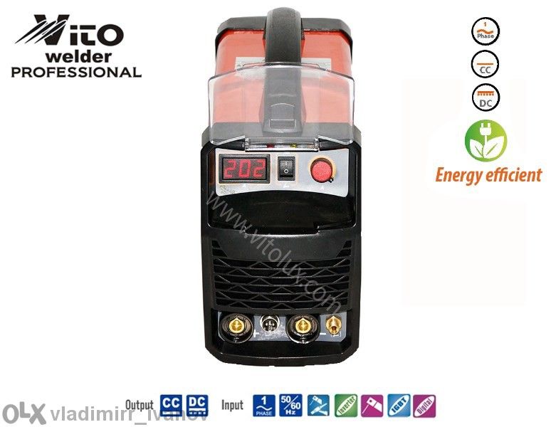 Професионални Инверторни Аргон+Електрожен Заваръчни машини VITO-TIG200
