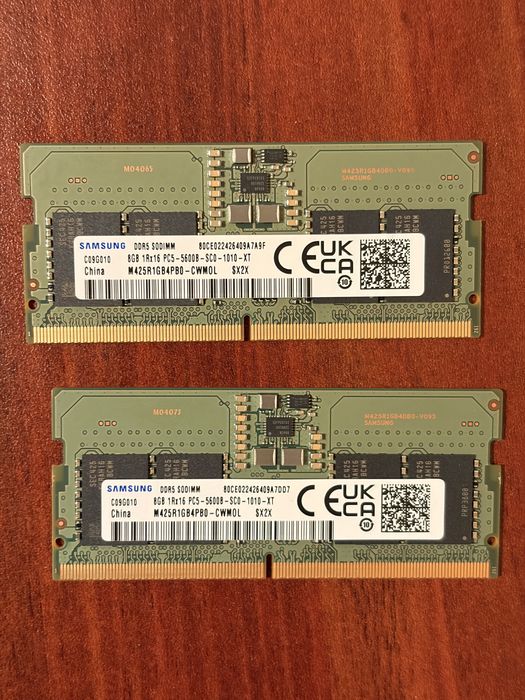 Memorii laptop Samsung 2x8gb DDR5 5600