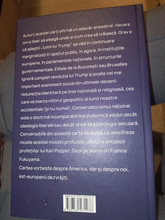 Vând carte ,,America lui Trump vs Lumea lui Soros",sigilată!!!