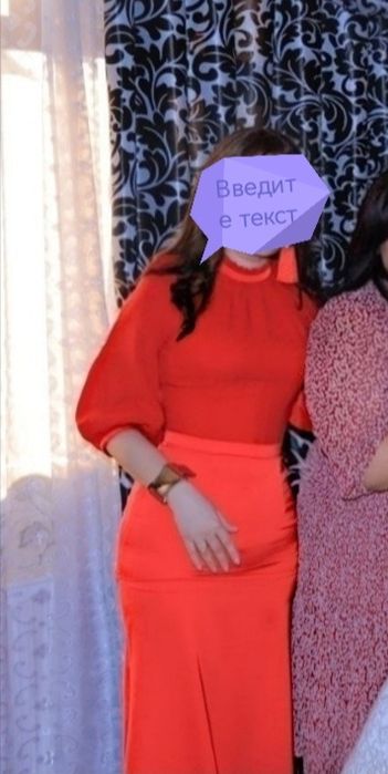 Вечерний красный платье