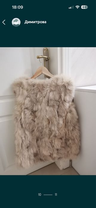 Елек естествен косъм лисица