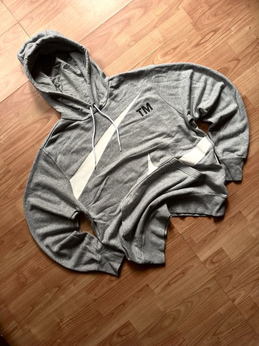Hanorac hoodie sweatshirt bluza Mike wraparound swoosh grey cotton