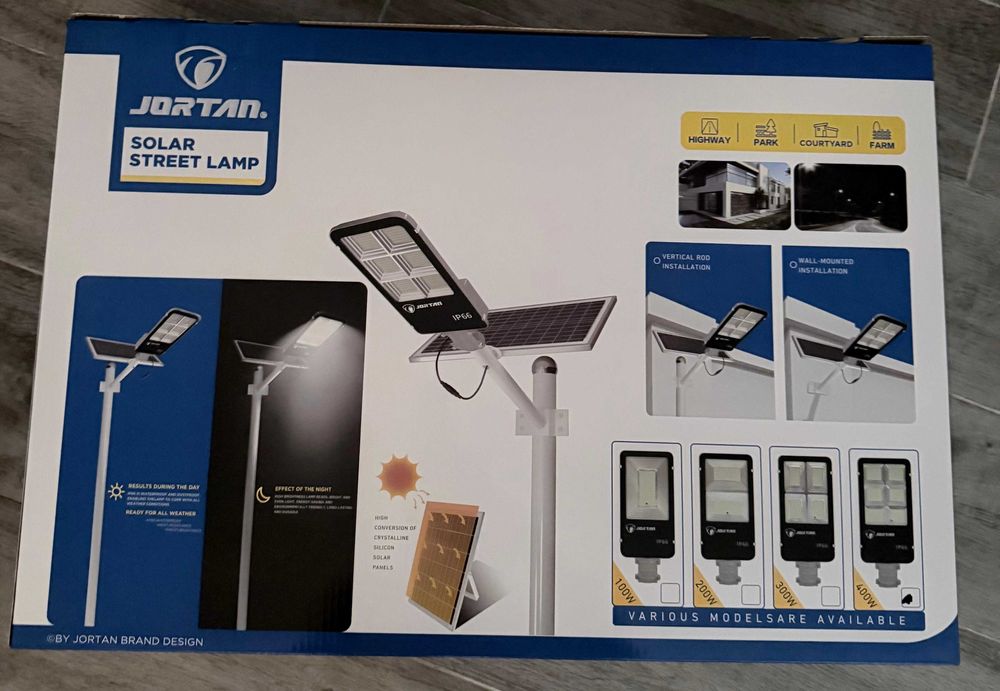 Lampă Solară Jortan 400W cu Telecomandă