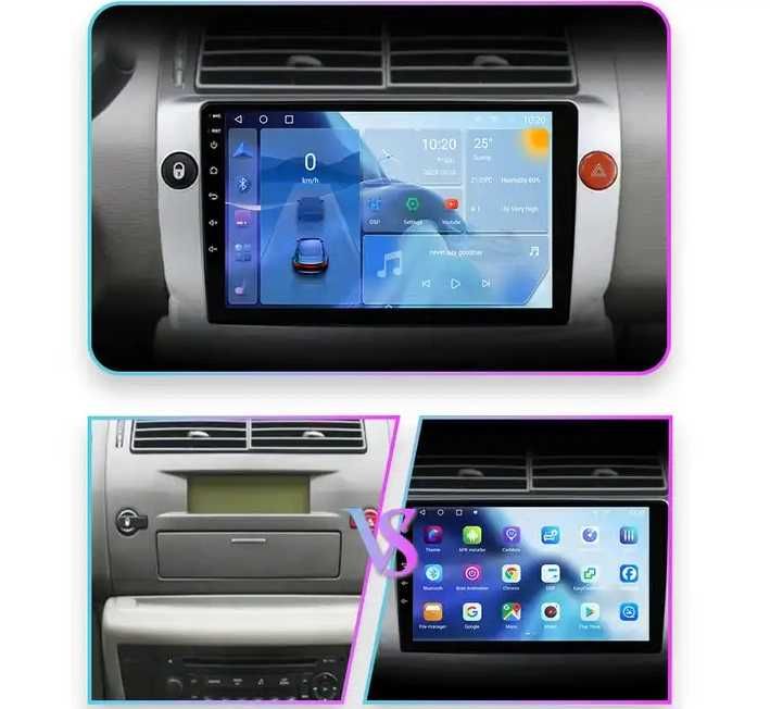 Мултимедия за Citroen C4 Двоен дин Андроид Навигация плеър Android C4