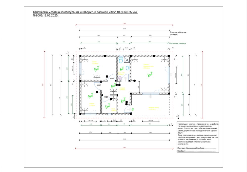 Дом “Деница” 80,3 кв.м