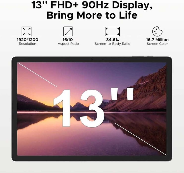 Doogee Tab E3 Pro 32GB RAM 256GB ROM, Таблет с 13' екран