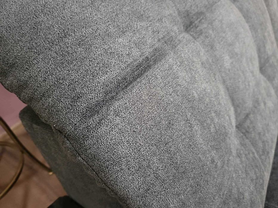 Тъмно сив П - образен ъглов диван Nixon с функция сън