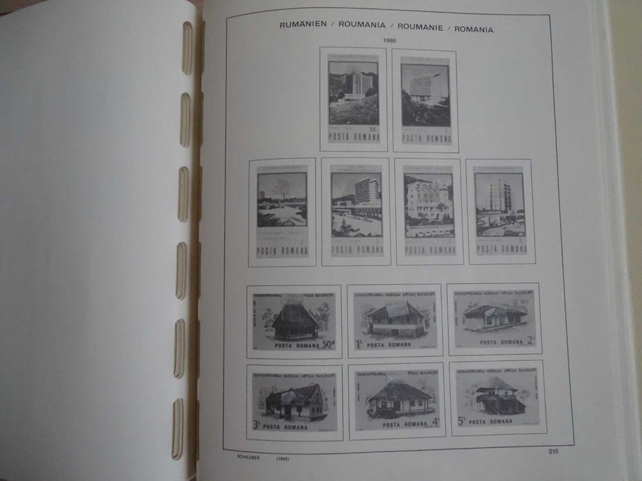 Romania 1980-1989 - Album pentru timbre gol (Lot 74)