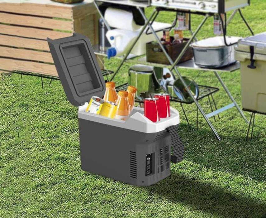 Електрическа хладилна кутия 8L за автомобил, каравна, кемпер, 12V 220V
