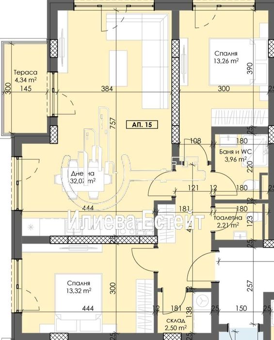 Продава се Двустаен апартамент в Пловдив, Тракия - 96 кв.м за 1083 €/кв.м - Снимка #11