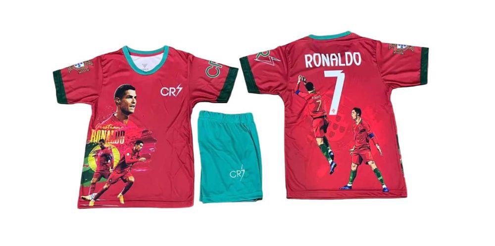 Real Madrid CR7 Екип Роналдо мадрид на CR7 Лицето Футболен детски Екип с Чорапи