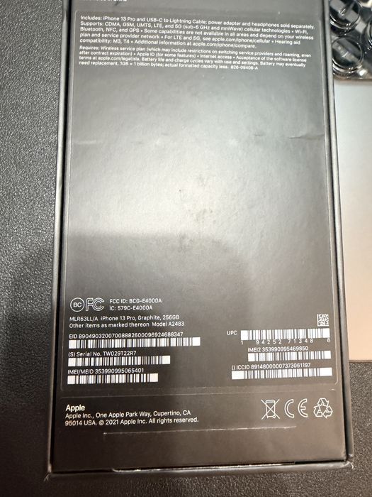 Iphone 13 pro, 256 gb