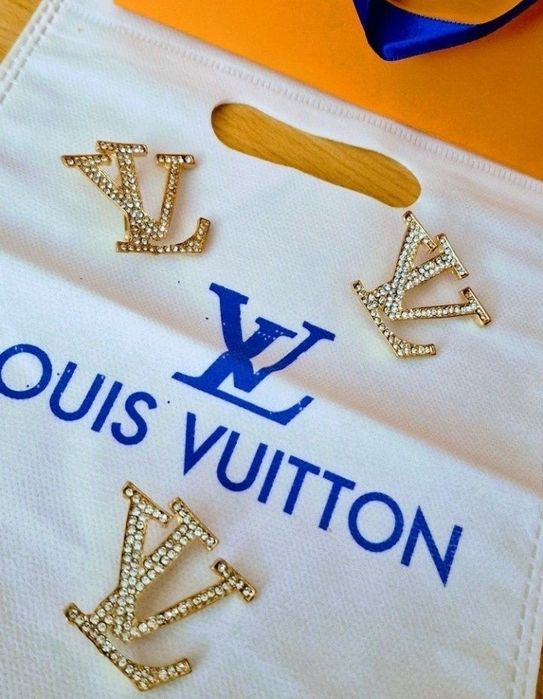 Broșe otel inoxidabil LV,insertii strass, super model